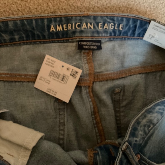 American Eagle long A line Denim skirt - Picture 8 of 10